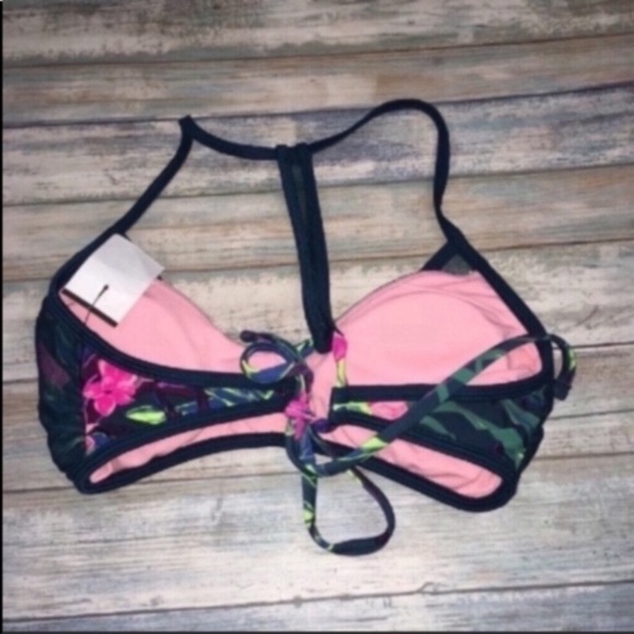 Xhilaration Green Floral Bikini Top Women’s XS - Picture 5 of 5